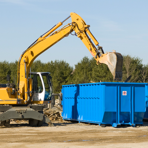 what happens if the residential dumpster is damaged or stolen during rental in Byrdstown TN